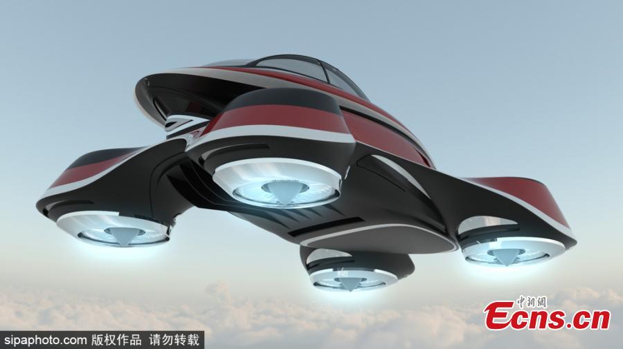 Empresa italiana apresenta conceito retro de carro voador