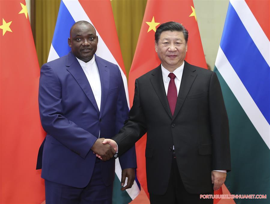 China enfatiza princípio de Uma Só China em visita do presidente da Gâmbia