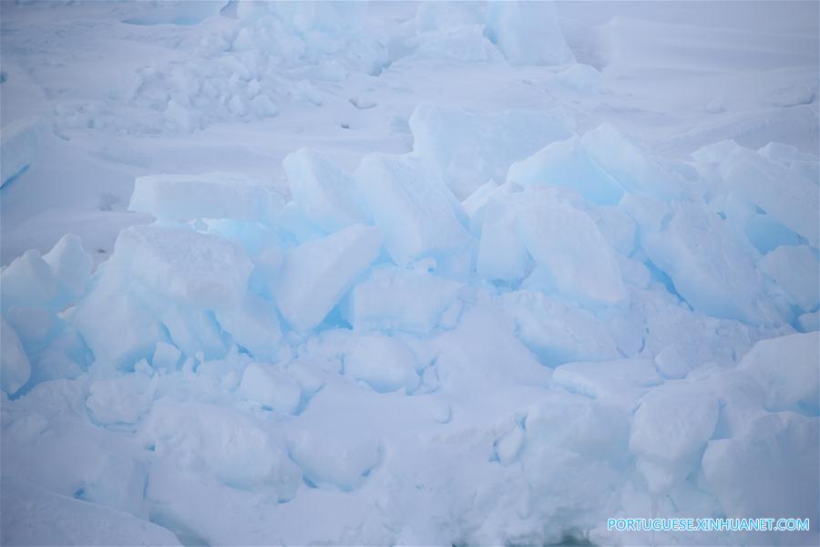 Quebra-gelo chinês Xuelong continua expedição antártica