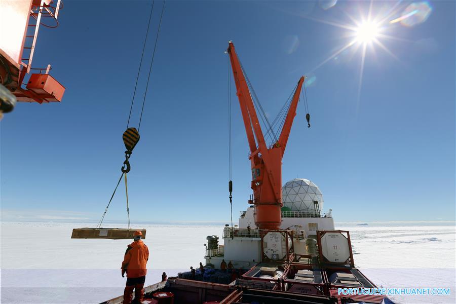 Equipe de expedição antártica da China chega à estação Zhongshan