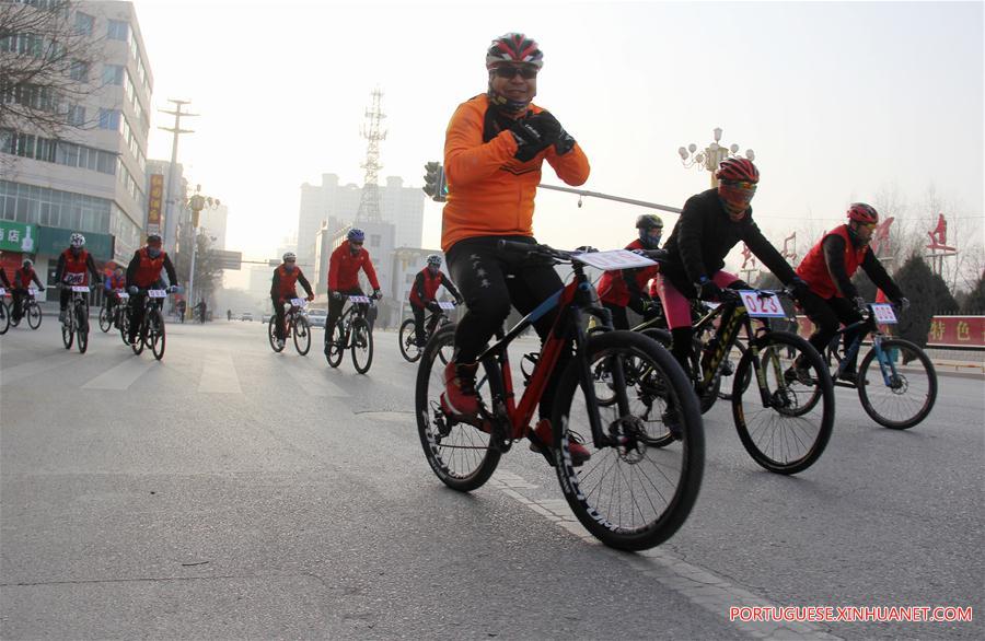 Cidades chinesas realizam atividades esportivas para celebrar Ano Novo