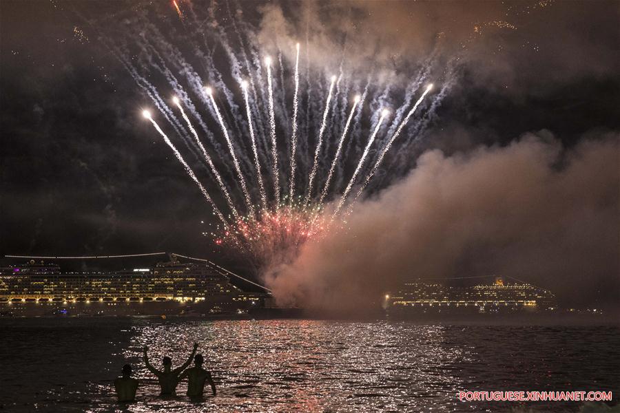 Celebração do Ano Novo no Rio de Janeiro, Brasil