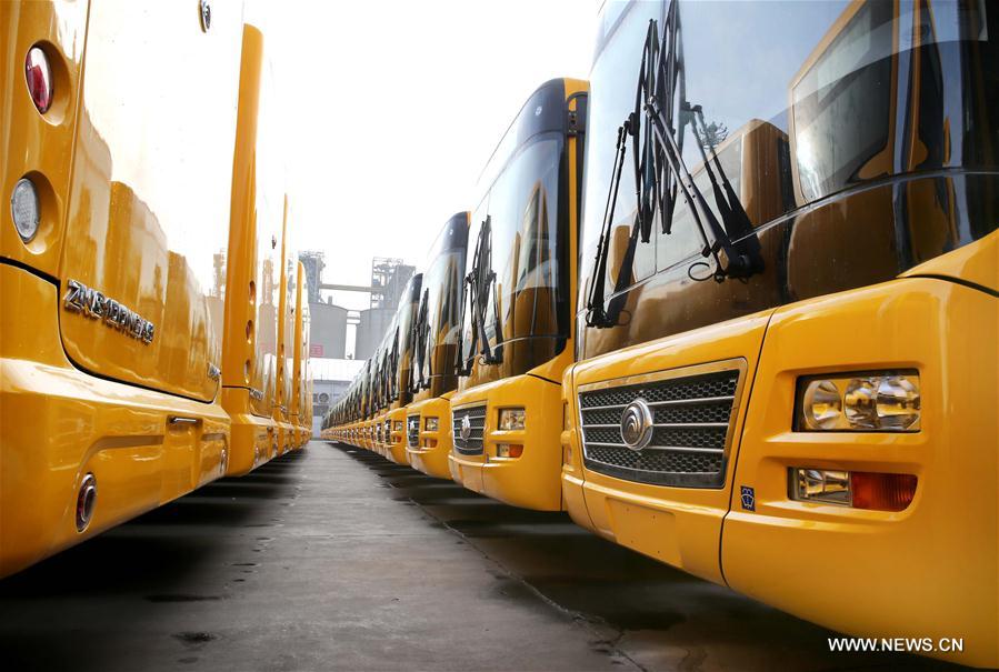 China prepara exportação de 500 ônibus de fabrico doméstico para África