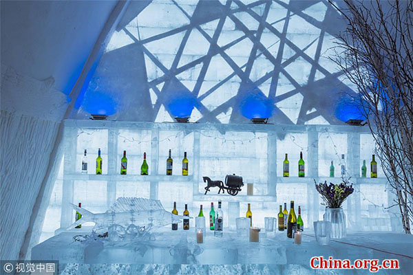Primeiro hotel de gelo da China aberto na Mongólia Interior