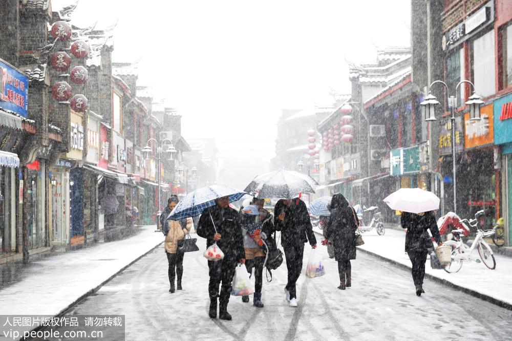 Primeiro nevão de 2018 atinge cidades chinesas