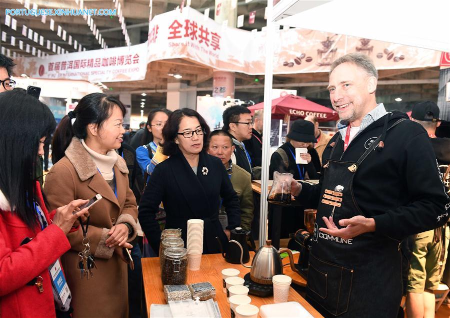1ª Feira Internacional de Café de Pu'er em Yunnan