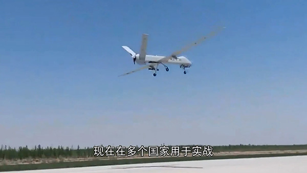 Drone chinês CH-4 realiza primeiro teste com fogo real