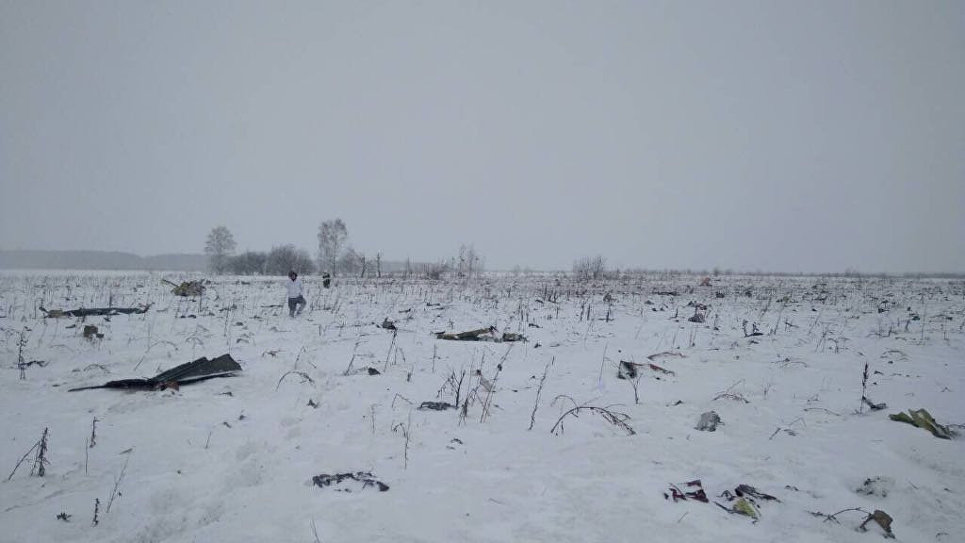 Queda de avião russo deixa 71 vítimas mortais