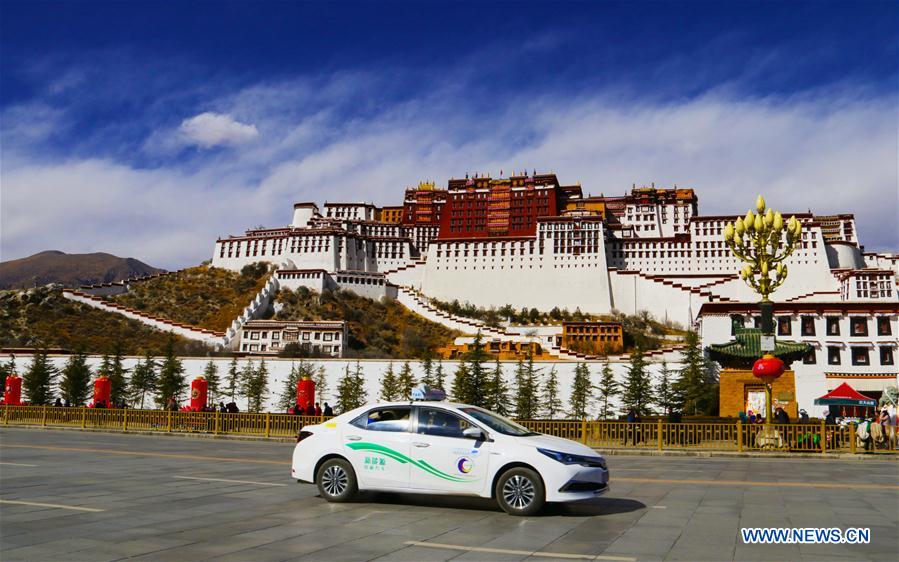 Mais de metade de ônibus da capital do Tibete tornam-se ecológicos