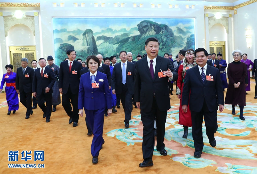 Xi Jinping participa da reunião da delegação da Região Autônoma da Mongólia Interior na sessão anual da APN
