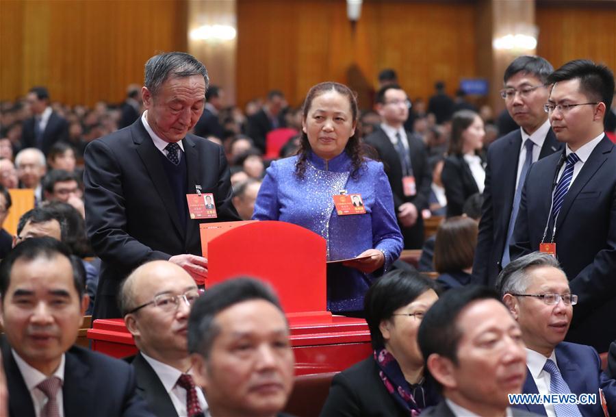 Sexta reunião plenária da 1ª Sessão da 13ª APN realizada em Beijing