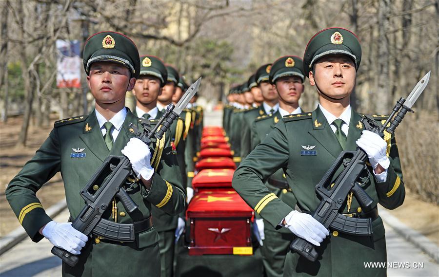 China realiza funeral em Shenyang aos soldados da Guerra da Coreia trasladados de volta à patria