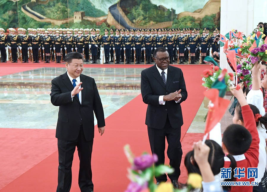 China e Namíbia concordam em estabelecer parceria estratégica abrangente