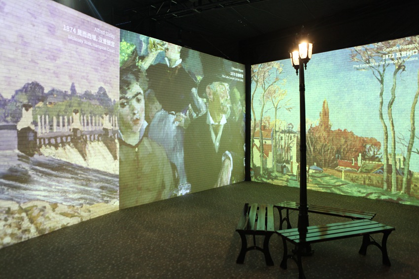 Tecnologia 3D dá vida a pinturas de Monet na China