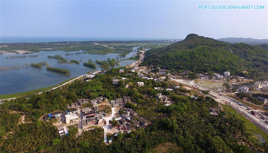 Paisagem de Boao em Hainan, sul da China