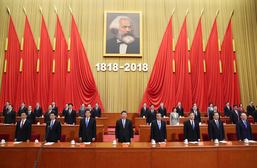 Xi participa de conferência em comemoração ao 200º aniversário do nascimento de Karl Marx