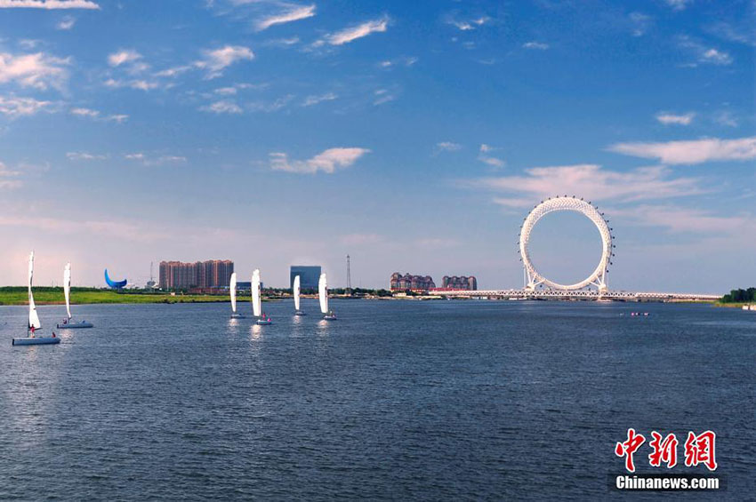 Maior roda gigante sem eixo do mundo inaugurada em Shandong