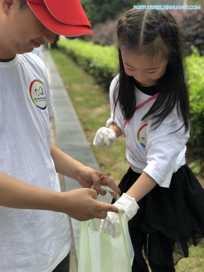 Atividades voluntárias realizadas na China para receber Dia Mundial do Meio Ambiente
