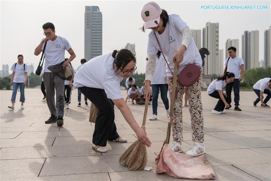 Atividades voluntárias realizadas na China para receber Dia Mundial do Meio Ambiente