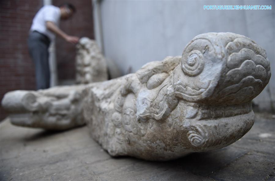 Quatro cabeças de dragão de mármore são devolvidas a Yuanmingyuan