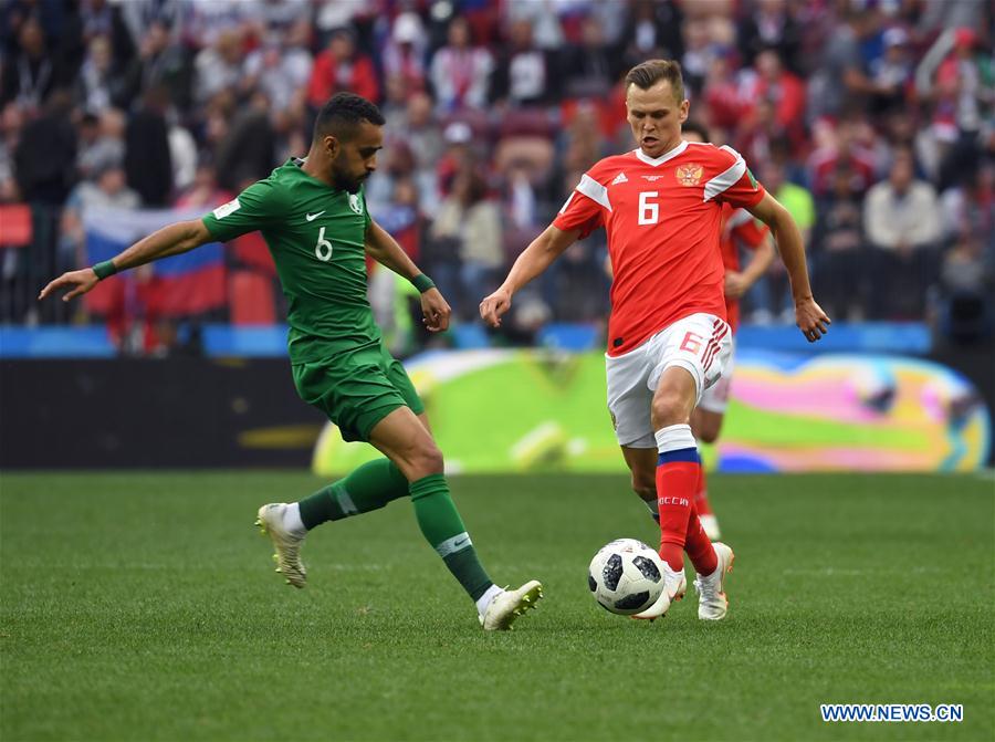 Rússia vence Arábia Saudita por 5-0