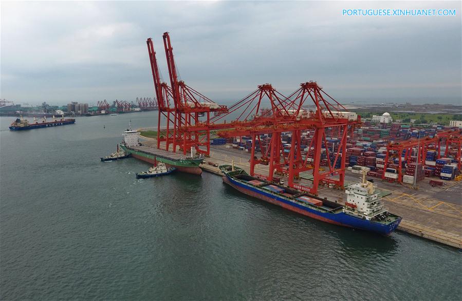 Movimentação do porto de Tangshan atinge 303 milhões de toneladas na primeira metade de 2018