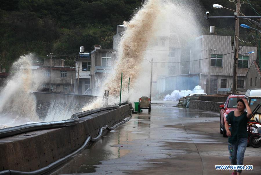 Fujian em alerta com a chegada do tufão Maria 