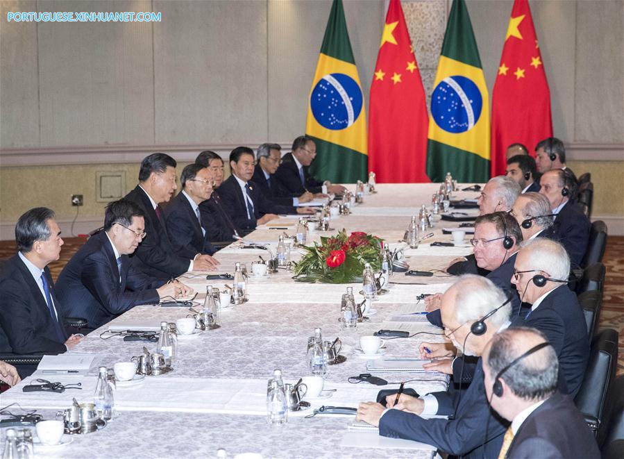 Xi se reúne com presidente brasileiro e pede mais solidariedade e coordenação