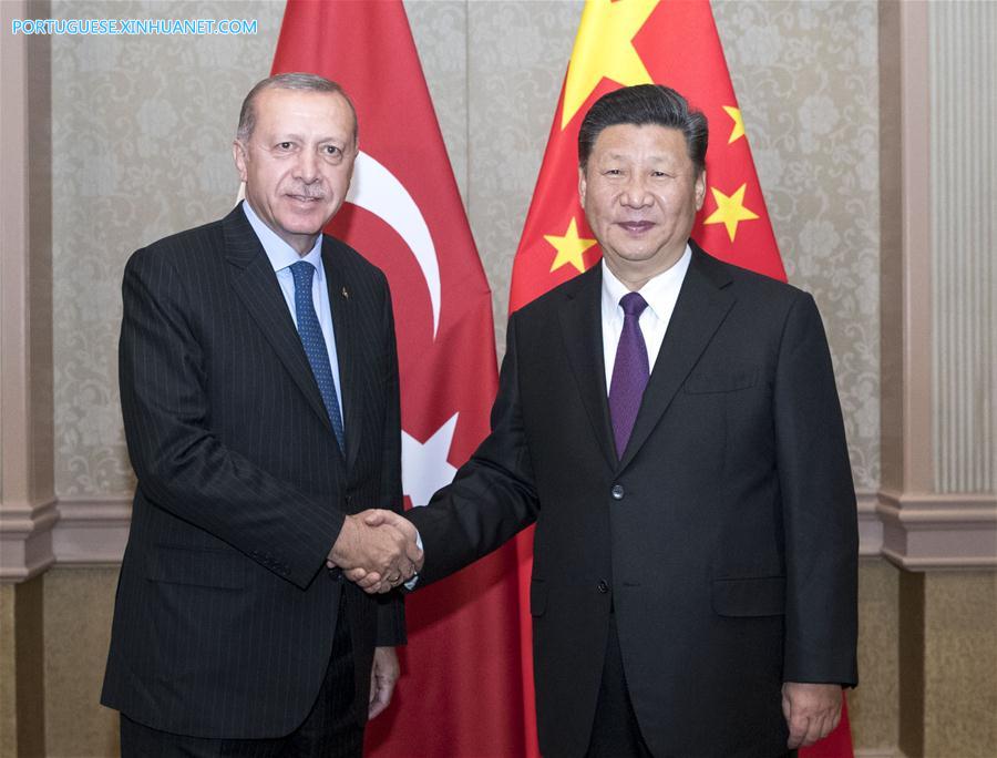 Xi e Erdogan concordam em fortalecer a cooperação China-Turquia