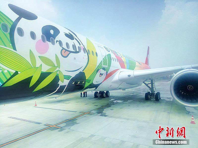 Transportadora aérea de Sichuan apresentou novos Airbus A350 ilustrados com pandas