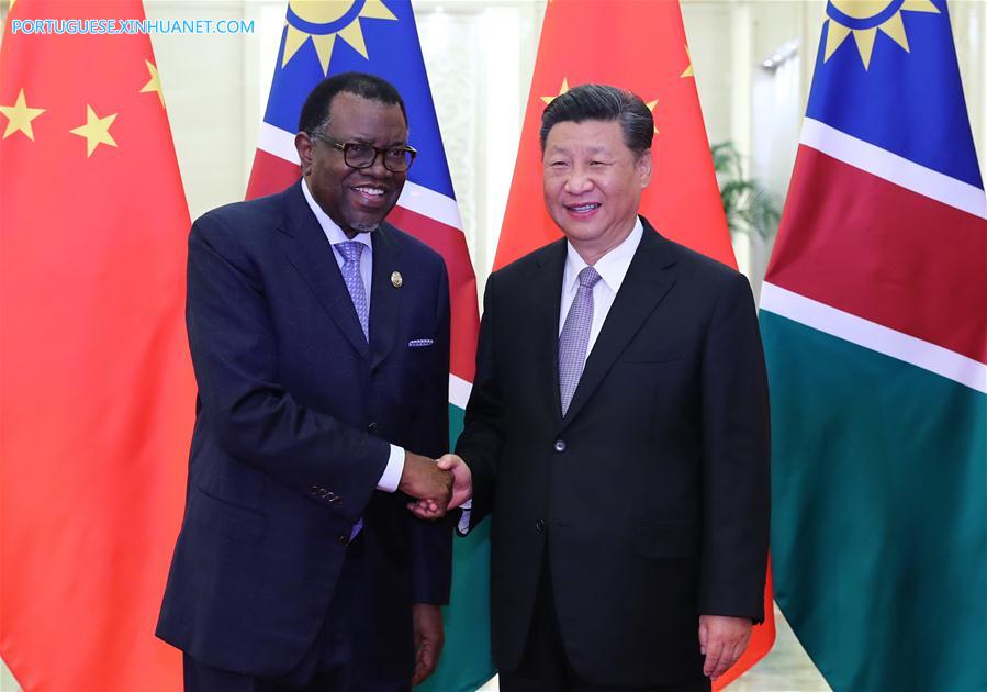 Xi reúne-se com presidente da Namíbia
