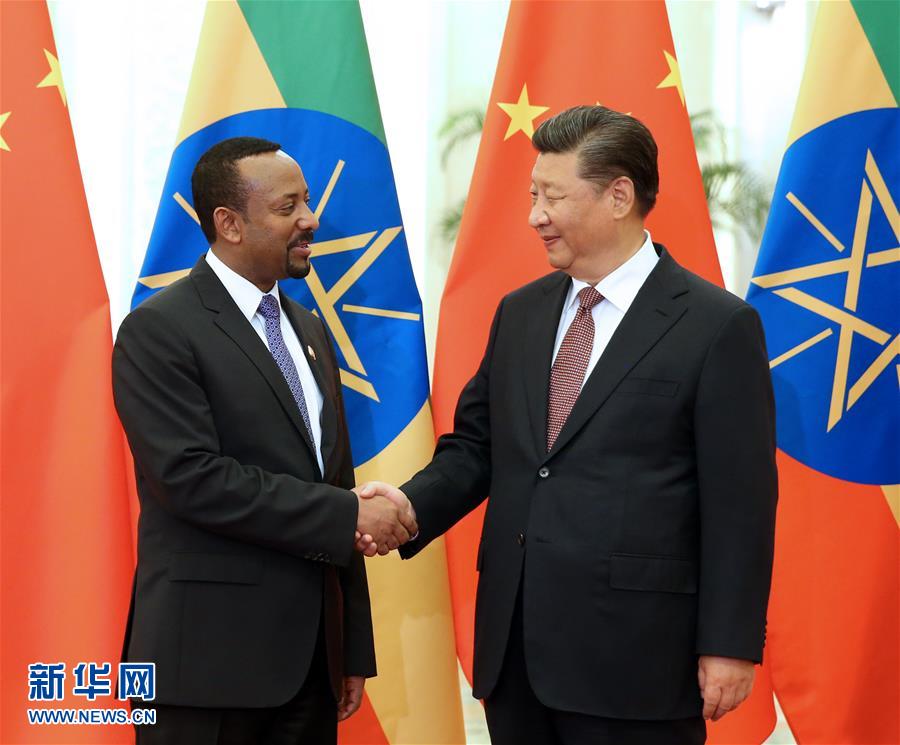 Xi reúne-se com primeiro-ministro da Etiópia