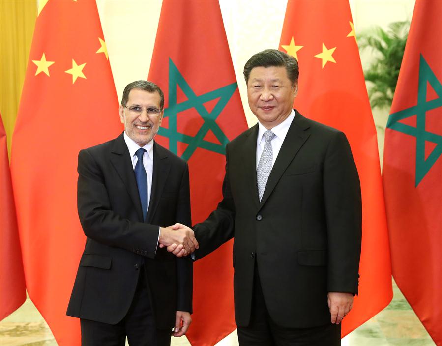 Xi reúne-se com o premiê do Marrocos