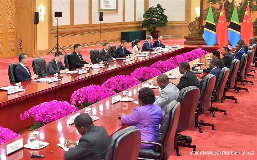 Xi reúne-se com primeiro-ministro tanzaniano