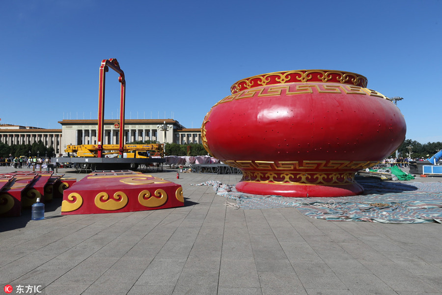 Praça de Tian’anmen será decorada com canteiro temático 