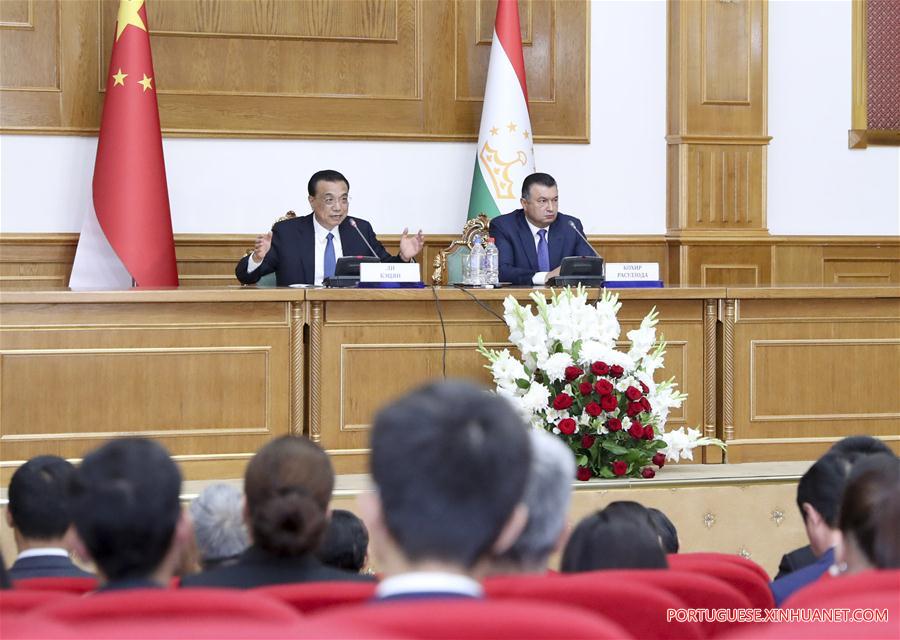 China impulsionará relações com Tadjiquistão para novos níveis, diz premiê Li
