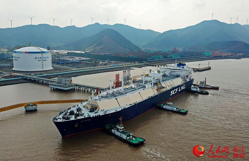 Transporte externo e descarga anual de gás natural liquefeito em Zhejiang ultrapassa 4 milhões de toneladas