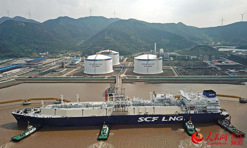 Transporte externo e descarga anual de gás natural liquefeito em Zhejiang ultrapassa 4 milhões de toneladas