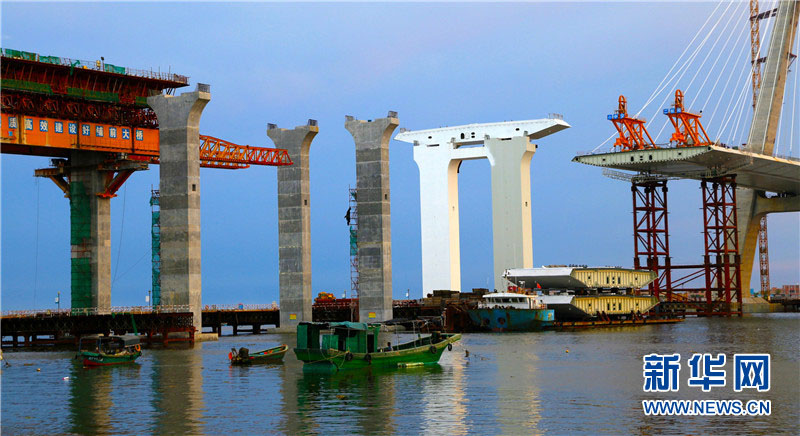 Ponte Puqian em Hainan bate recordes nacionais