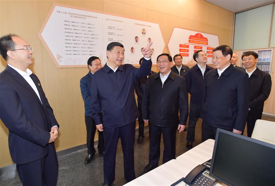 Xi faz visita de inspeção em Shanghai