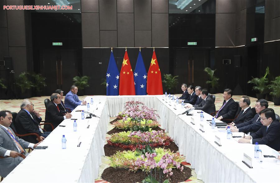 Xi reúne-se com líderes das nações insulares do Pacífico para maior cooperação na Iniciativa do Cinturão e Rota