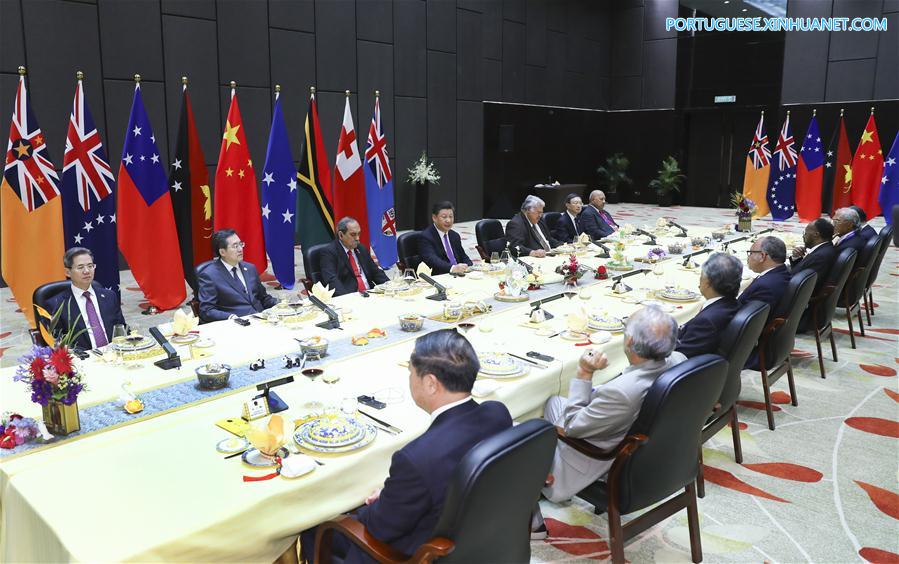 China e países insulares do Pacífico elevam laços para parceria estratégica abrangente