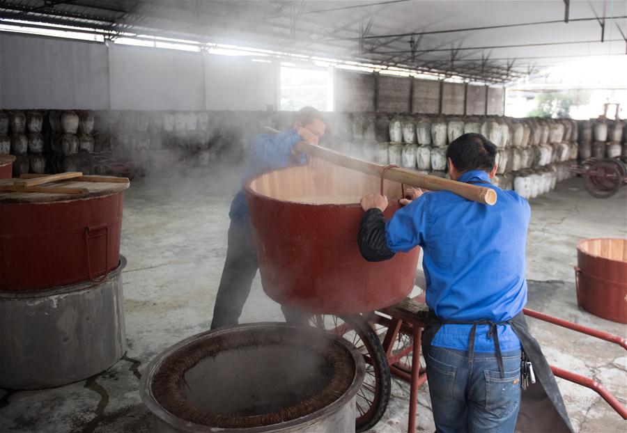 Galeria: Produção de vinho de arroz tradicional em Zhejiang, leste da China