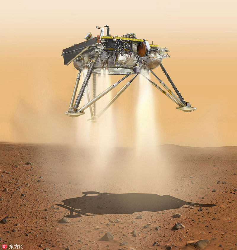 Espaçonave InSight da NASA aterrissa em Marte
