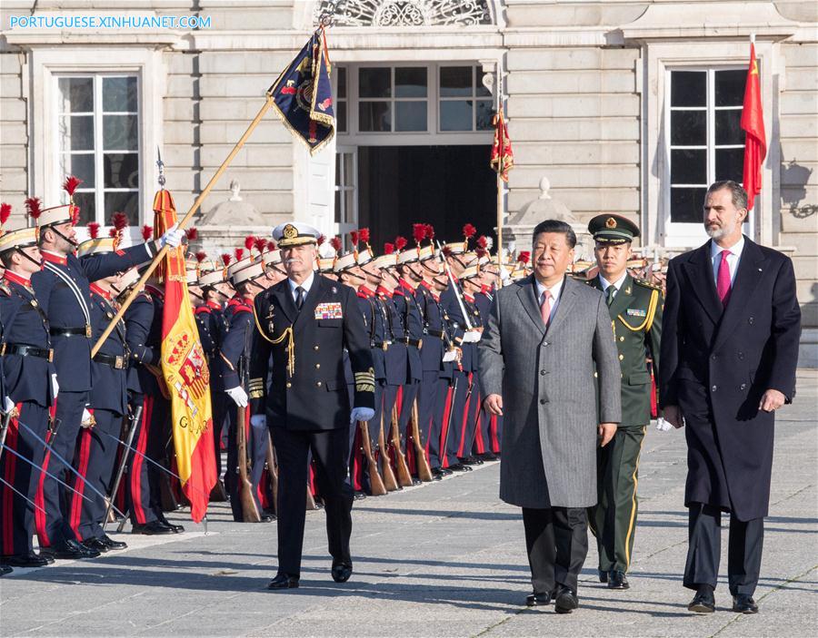 China e Espanha concordam em promover relações durante visita de Xi