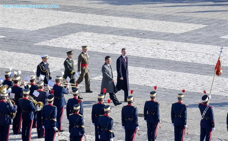 China e Espanha concordam em promover relações durante visita de Xi