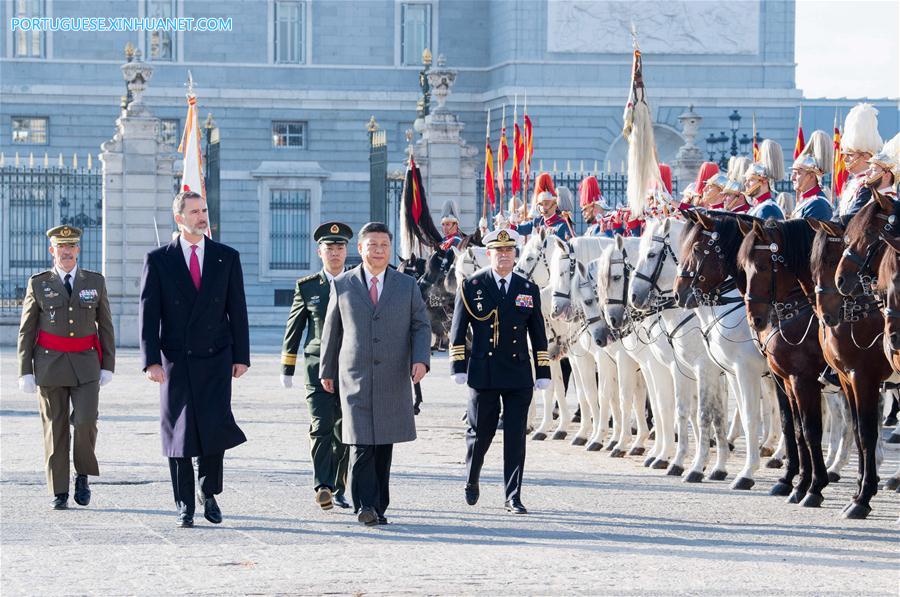 China e Espanha concordam em promover relações durante visita de Xi