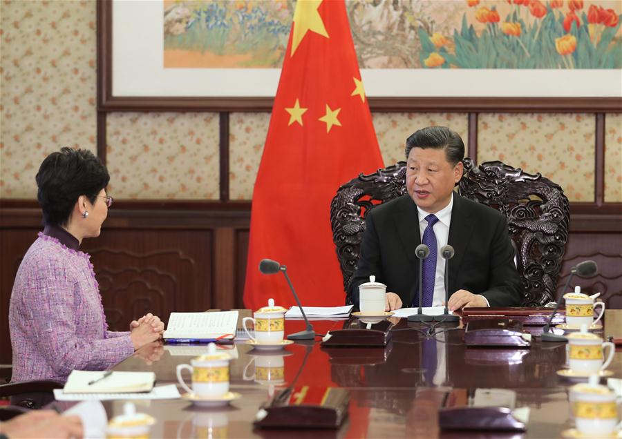 Xi Jinping reúne-se com chefe executiva da RAEHK