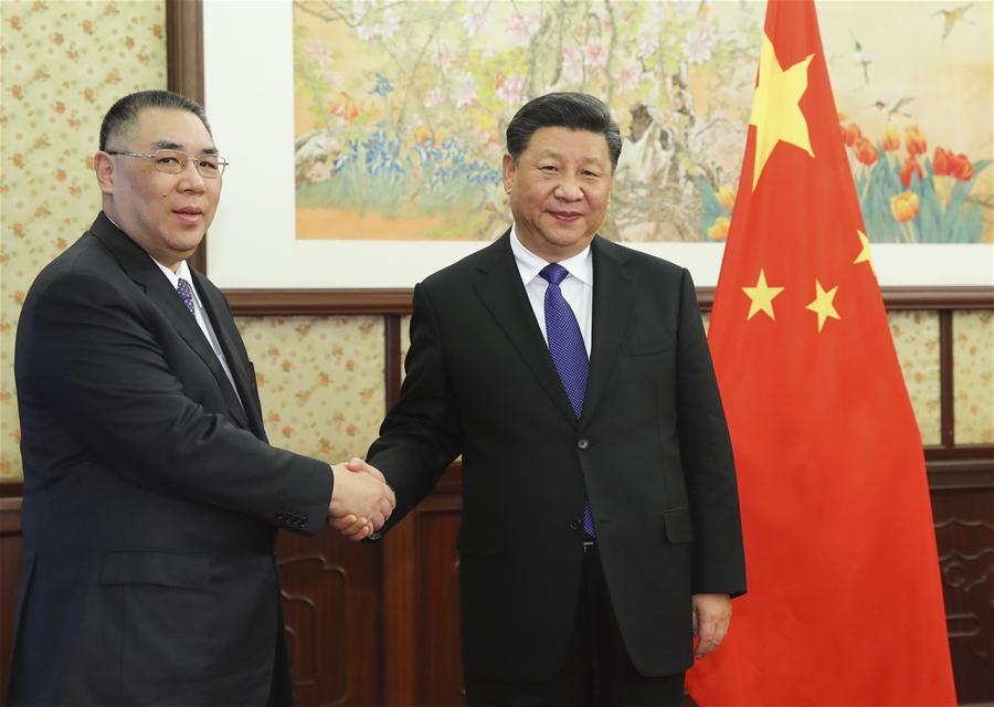 Xi se reúne com chefe do Executivo da Região Administrativa Especial de Macau