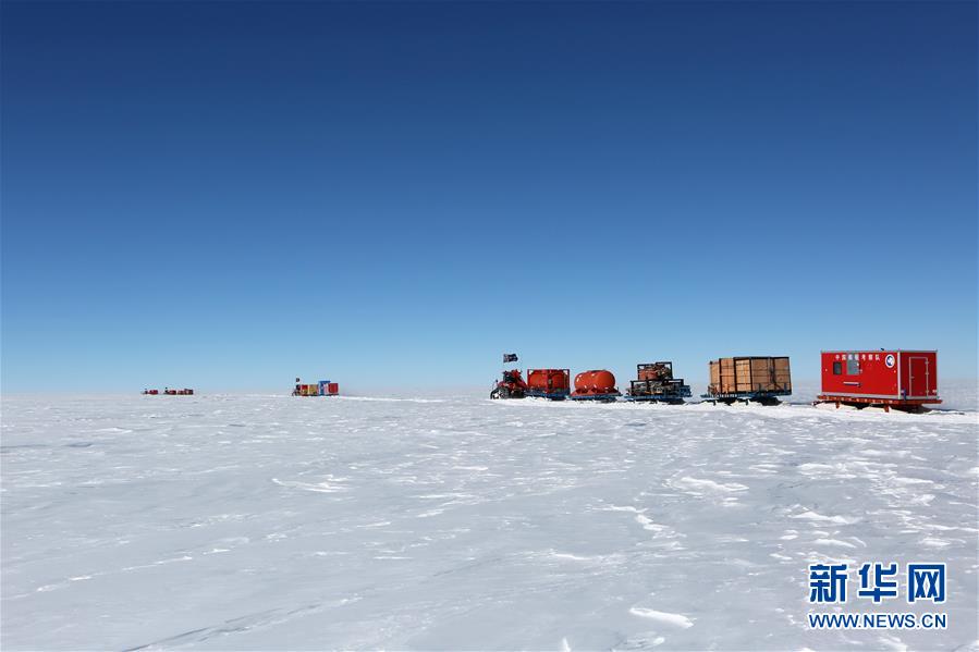 Equipes chinesas de pesquisadores do interior da Antártica chegaram à Estação de Taishan